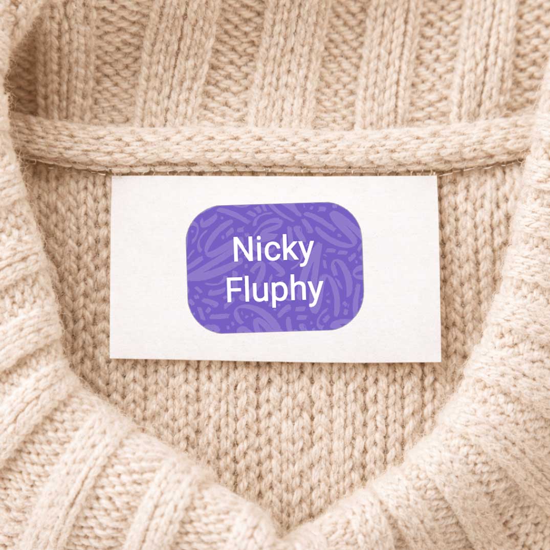 Peel & Stick Clothing Labels