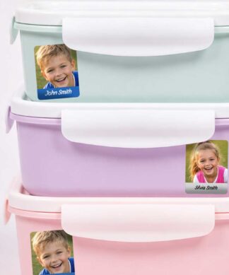 Photo Name Label Stickers