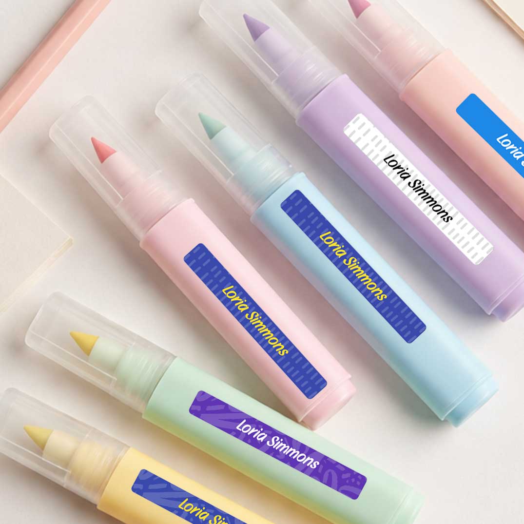 Tiny Name Label Stickers